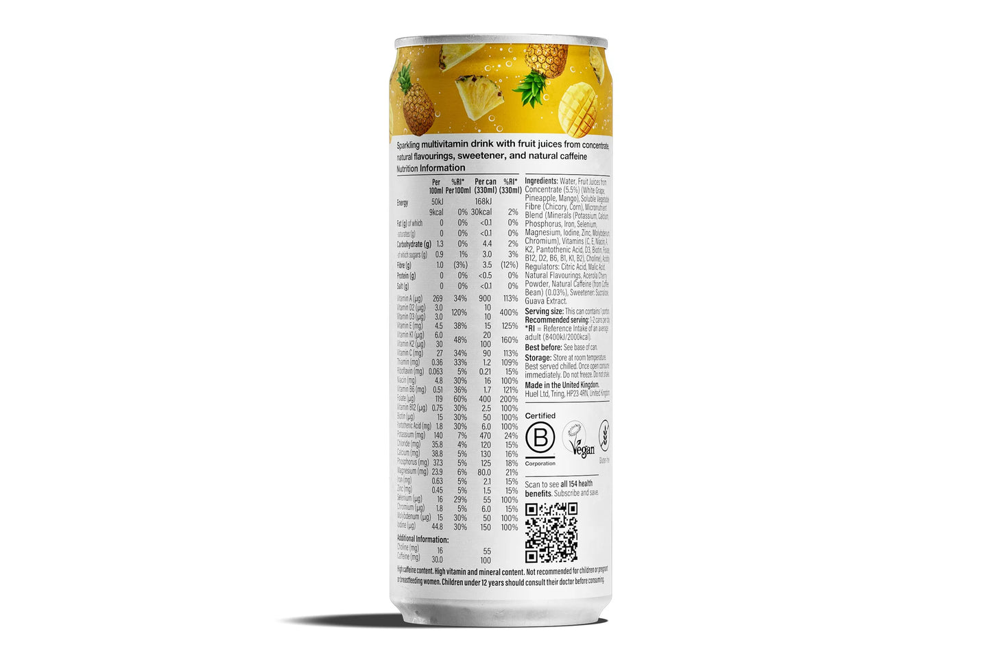 Huel Daily A-Z Vitamins Pineapple & Mango 330ml